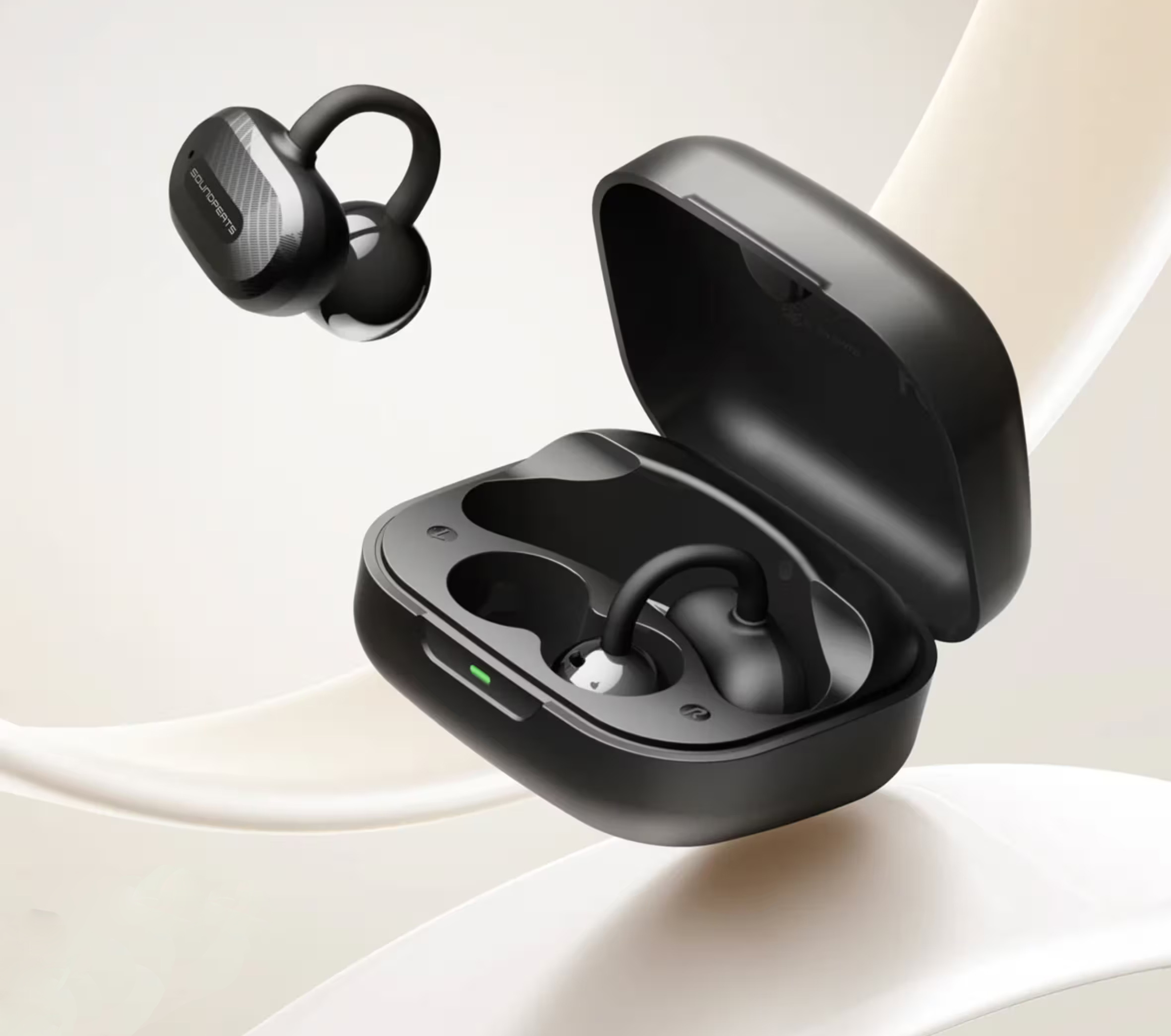 Беспроводные наушники TWS SoundPEATS AIR Clip Open-Ear клипсы с 12-мм драйверами и пространственным аудио